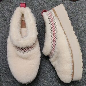 UGG Tazz" Sherpa Slip-On Platform Clog/Mules 